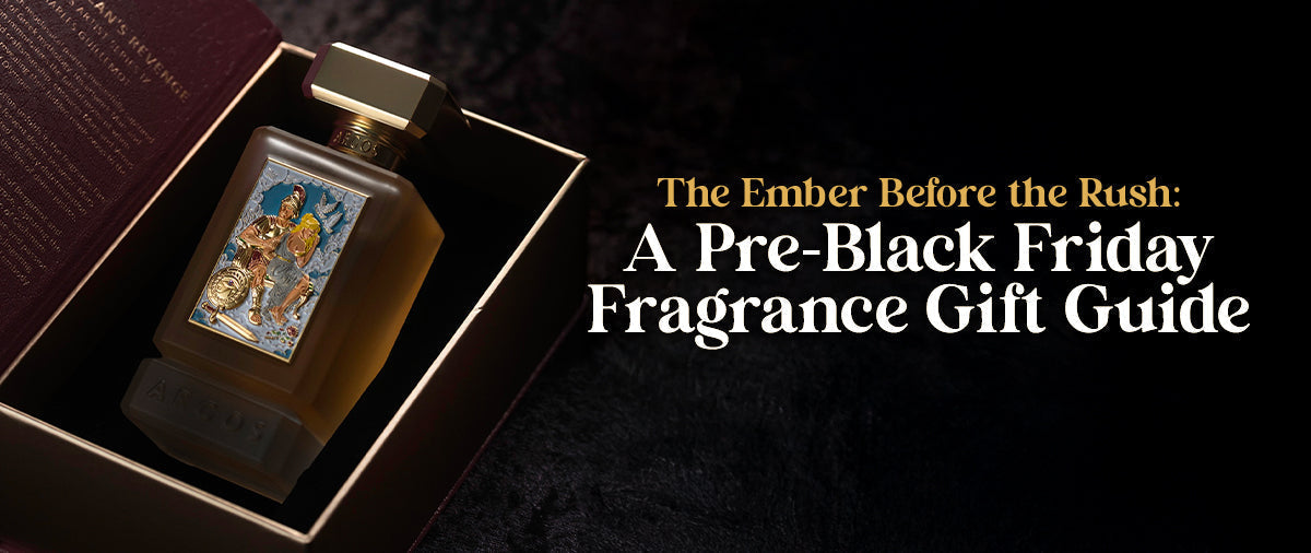 Landscape banner image with article text and a fragrance bottle from box