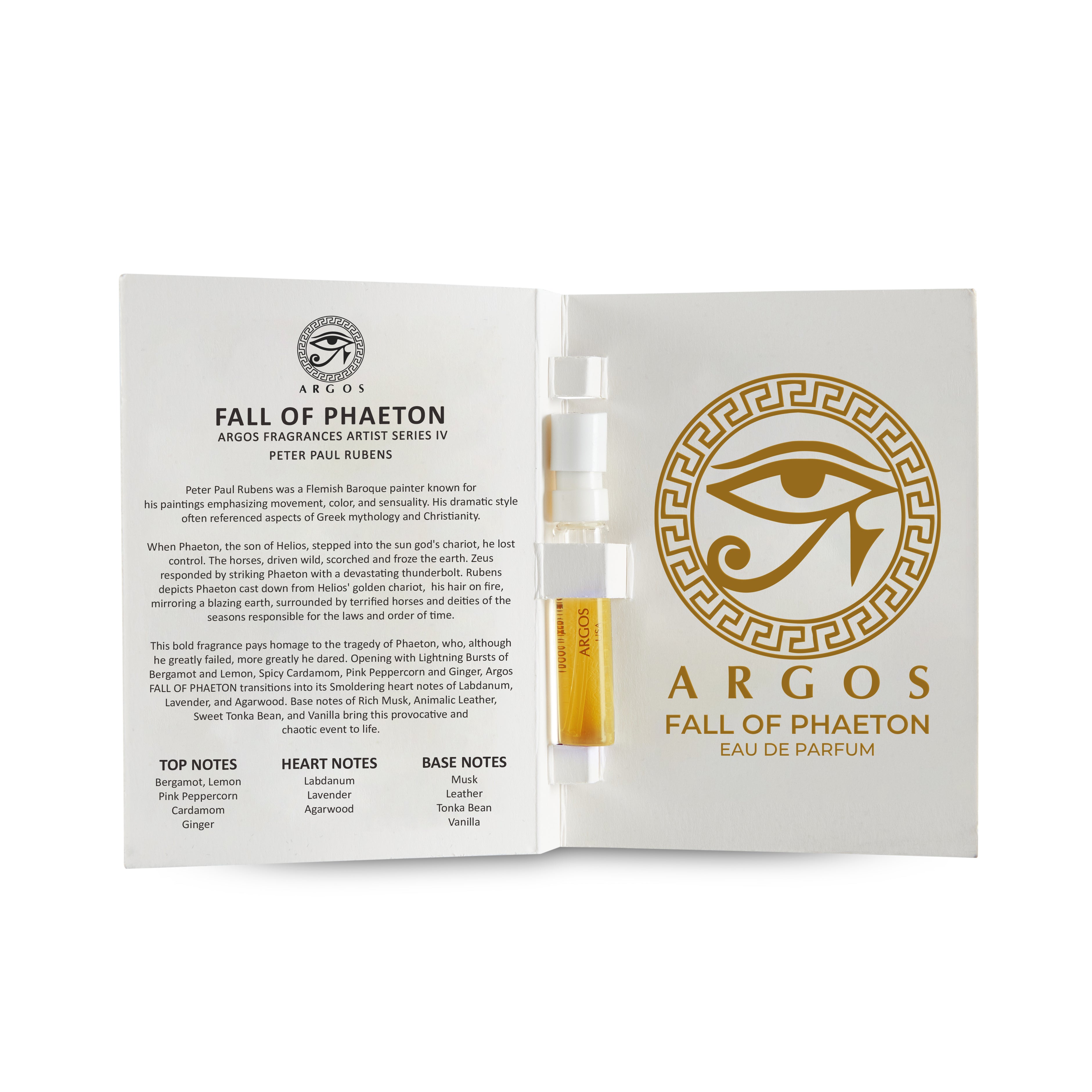 Argos SAMPLE PACK Of 12 Fragrances, Each Natural Spray Bottle Contains 2ml, .06 FL. OZ.