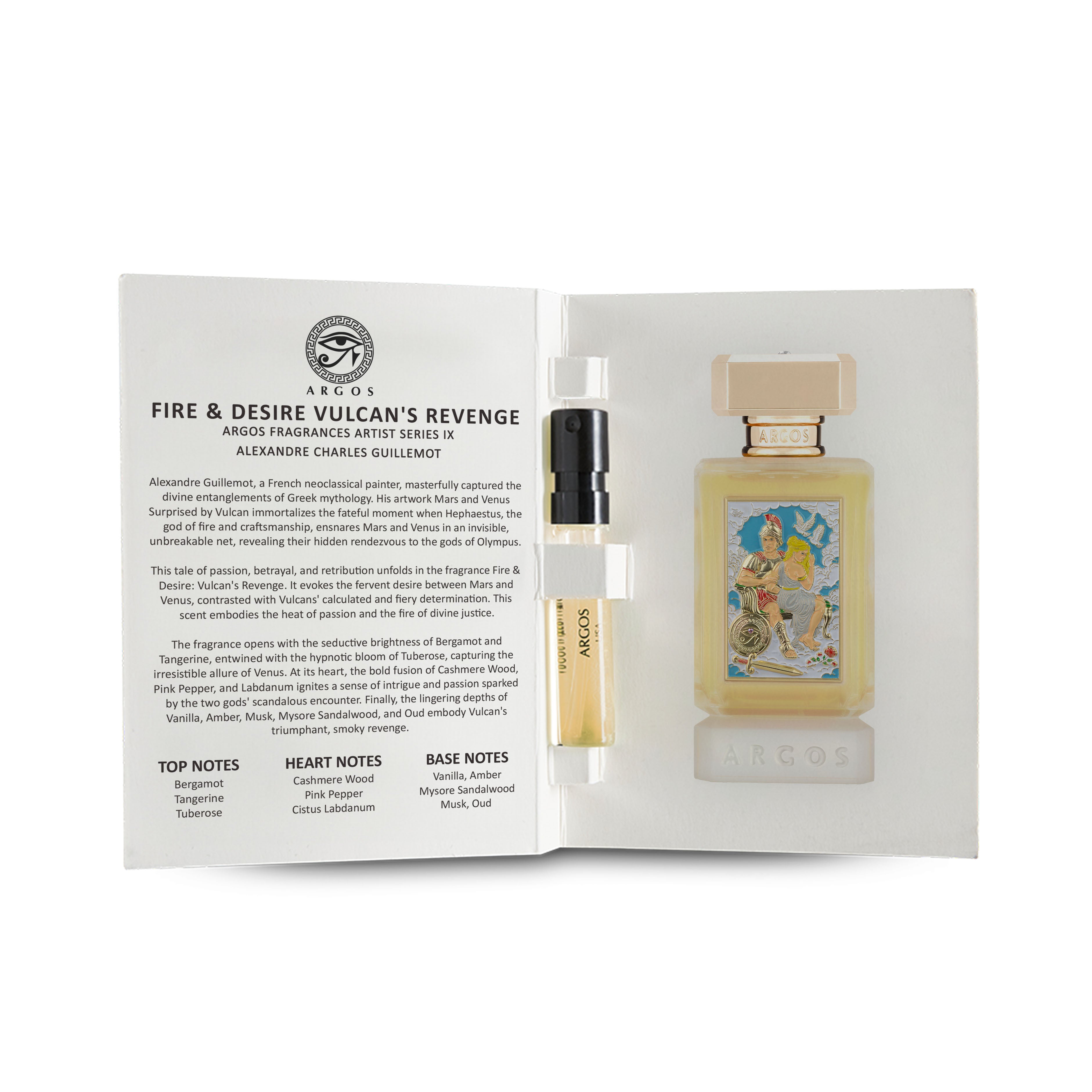 Argos Fire & Desire Vulcan's Revenge Sample Pack 2ml Vail and Booklet