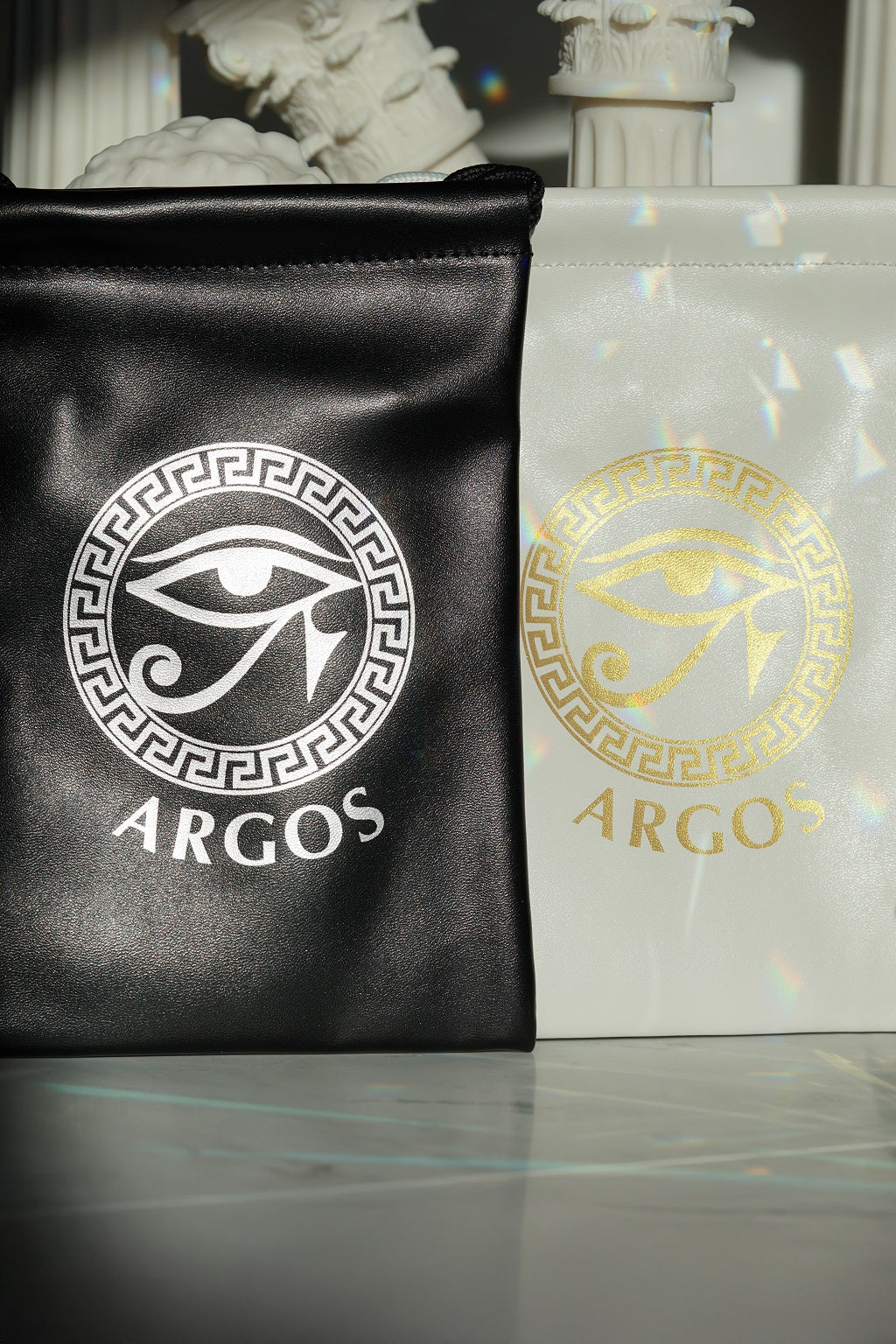 Argos Genuine Leather Bags black and white