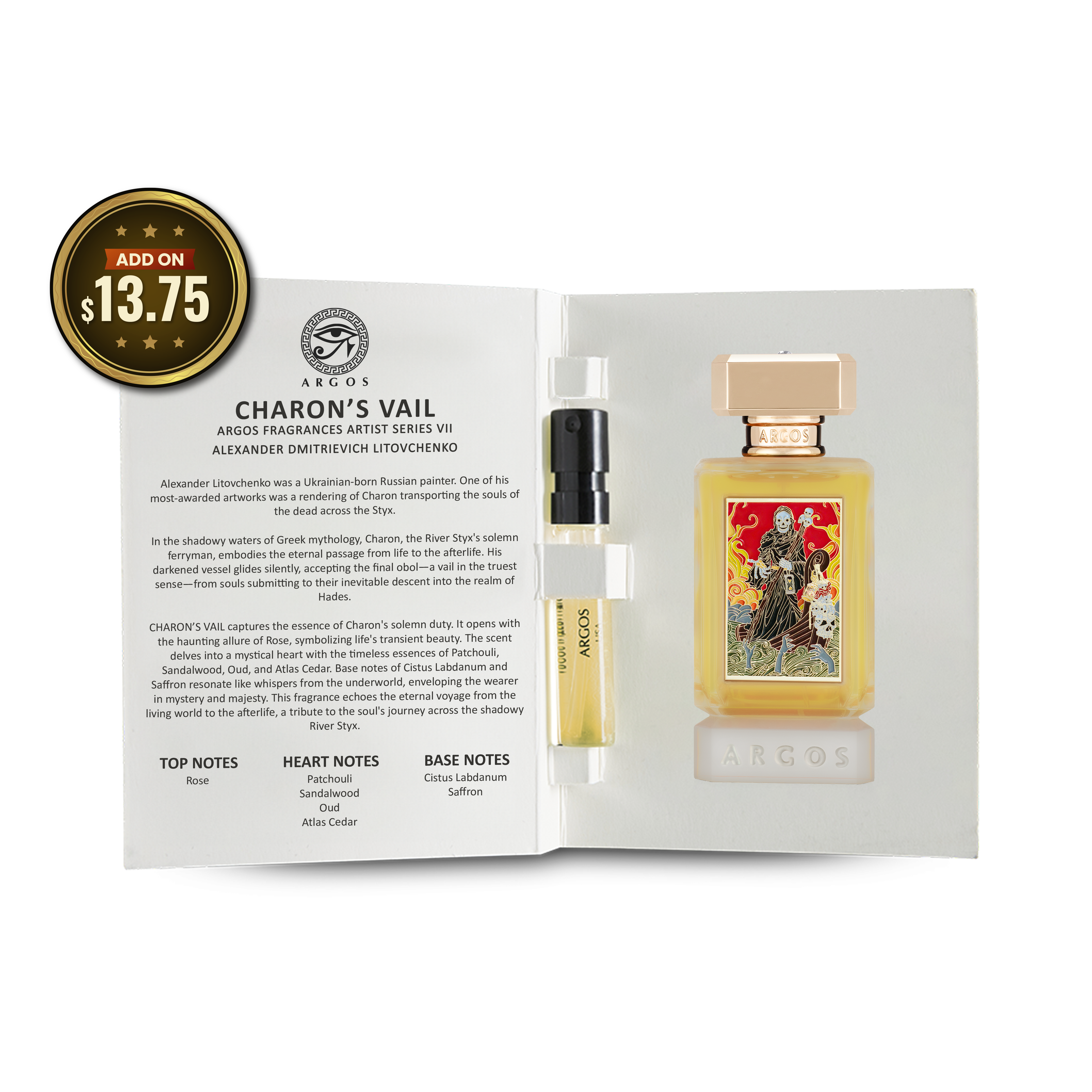 Argos SAMPLE PACK Of 12 Fragrances, Each Natural Spray Bottle Contains 2ml, .06 FL. OZ.