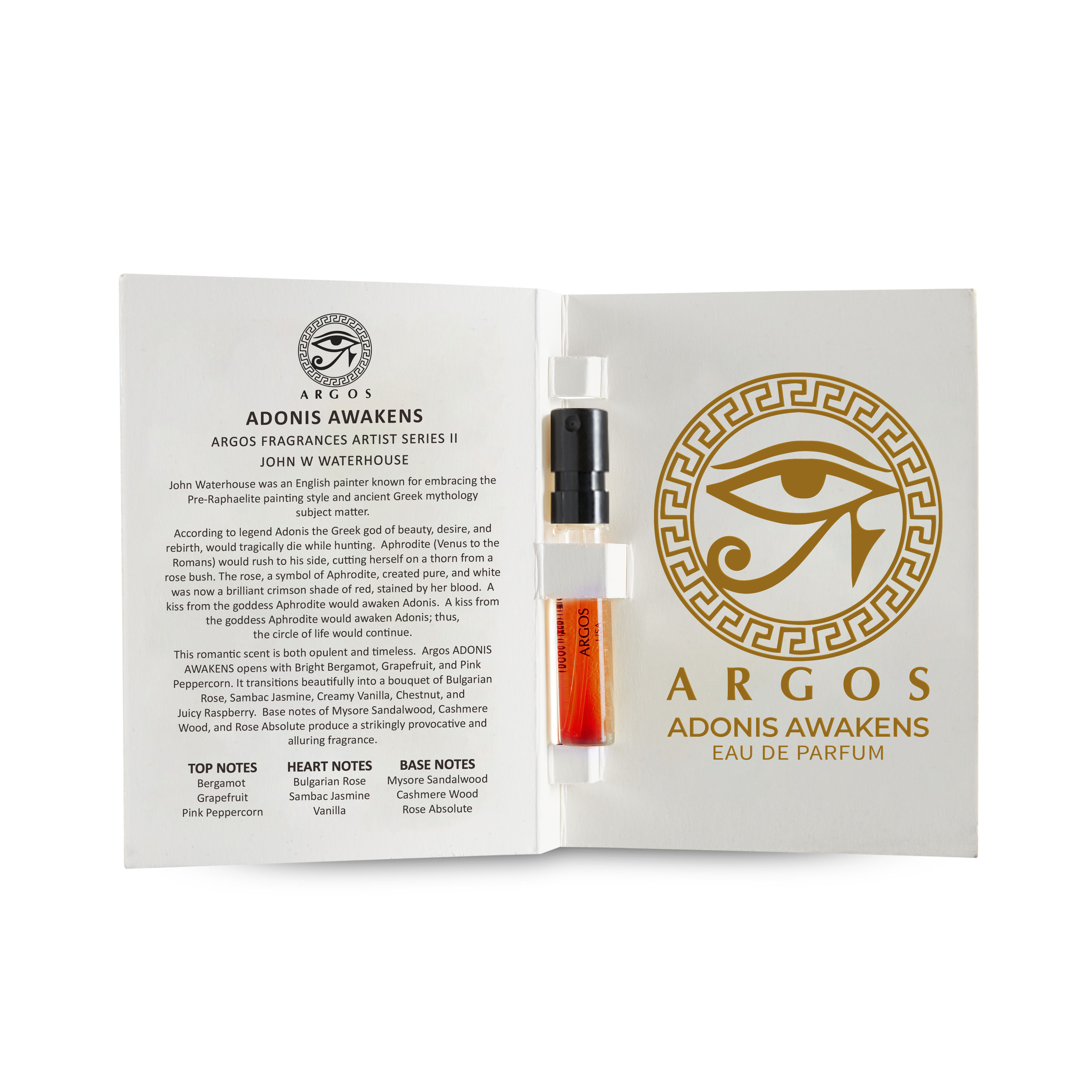 Argos SAMPLE PACK Of 12 Fragrances, Each Natural Spray Bottle Contains 2ml, .06 FL. OZ.