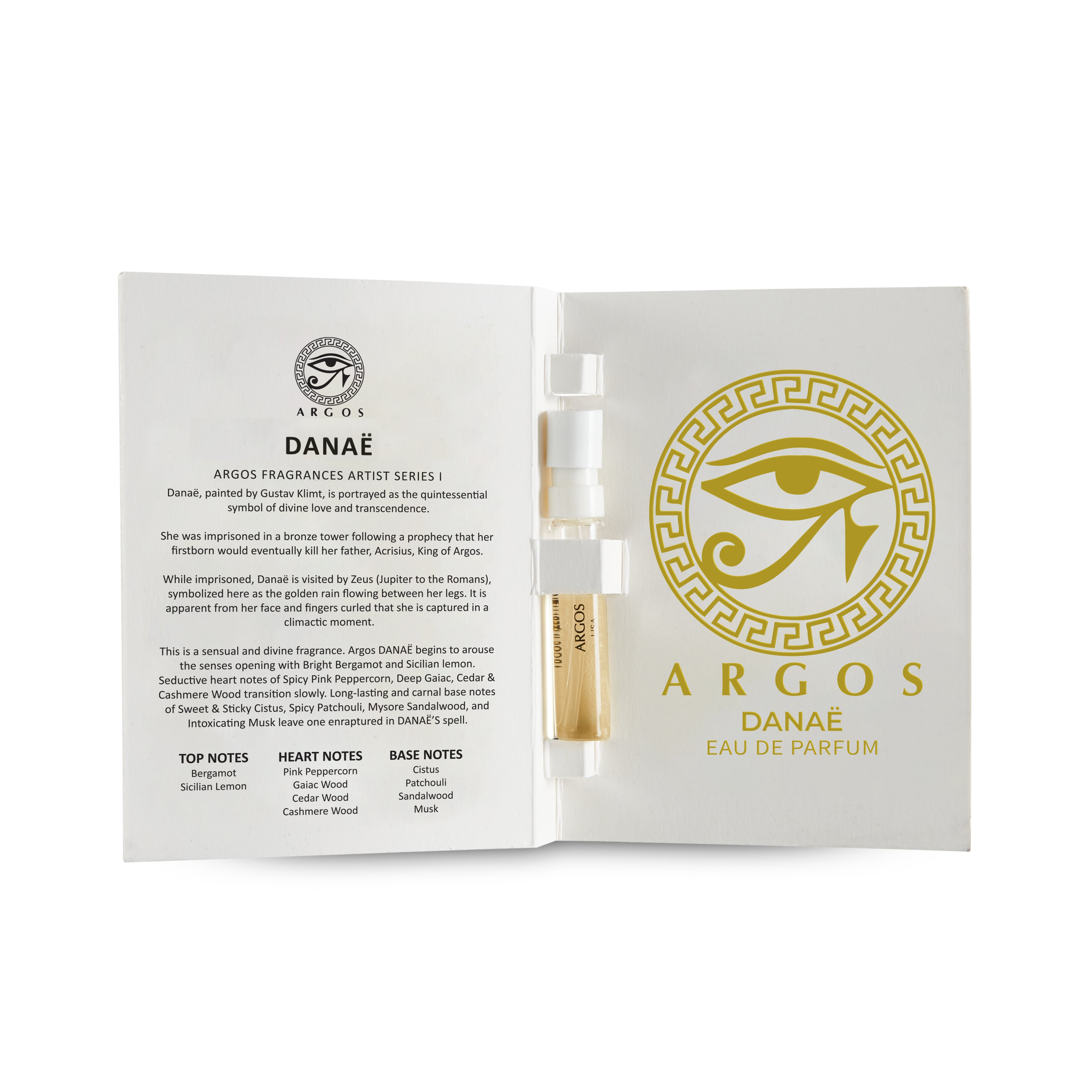 Argos SAMPLE PACK Of 12 Fragrances, Each Natural Spray Bottle Contains 2ml, .06 FL. OZ.