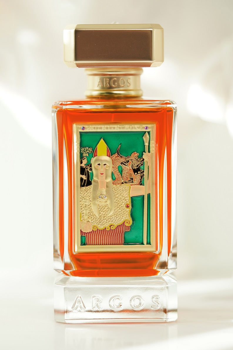 Argos Pallas Athene 100ml Perfume Crystal Bottle Front Facing View Candid Shot