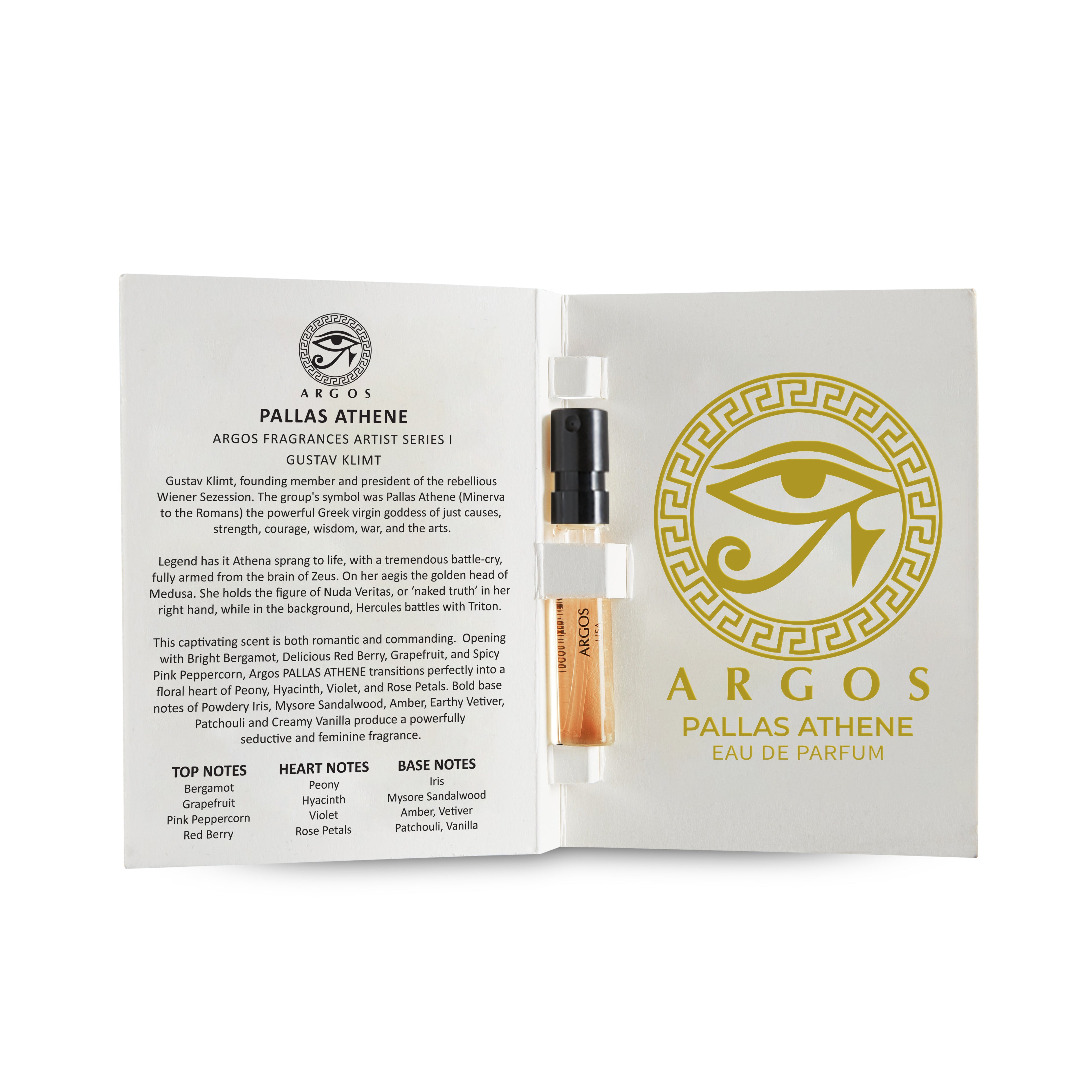 Argos SAMPLE PACK Of 12 Fragrances, Each Natural Spray Bottle Contains 2ml, .06 FL. OZ.