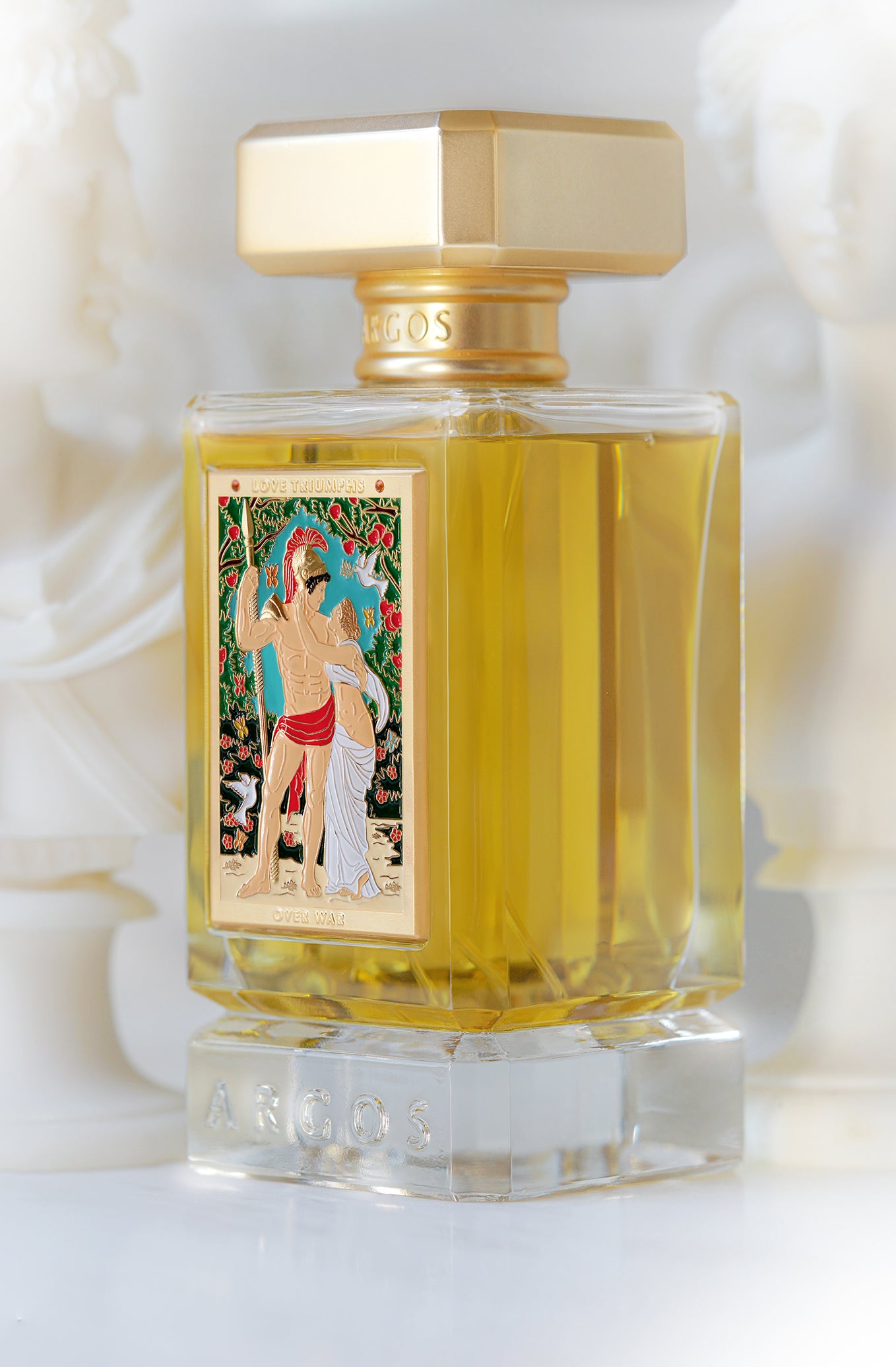 Argos Love Triumphs Over War 100ml Bottle Candid Shot Right Facing