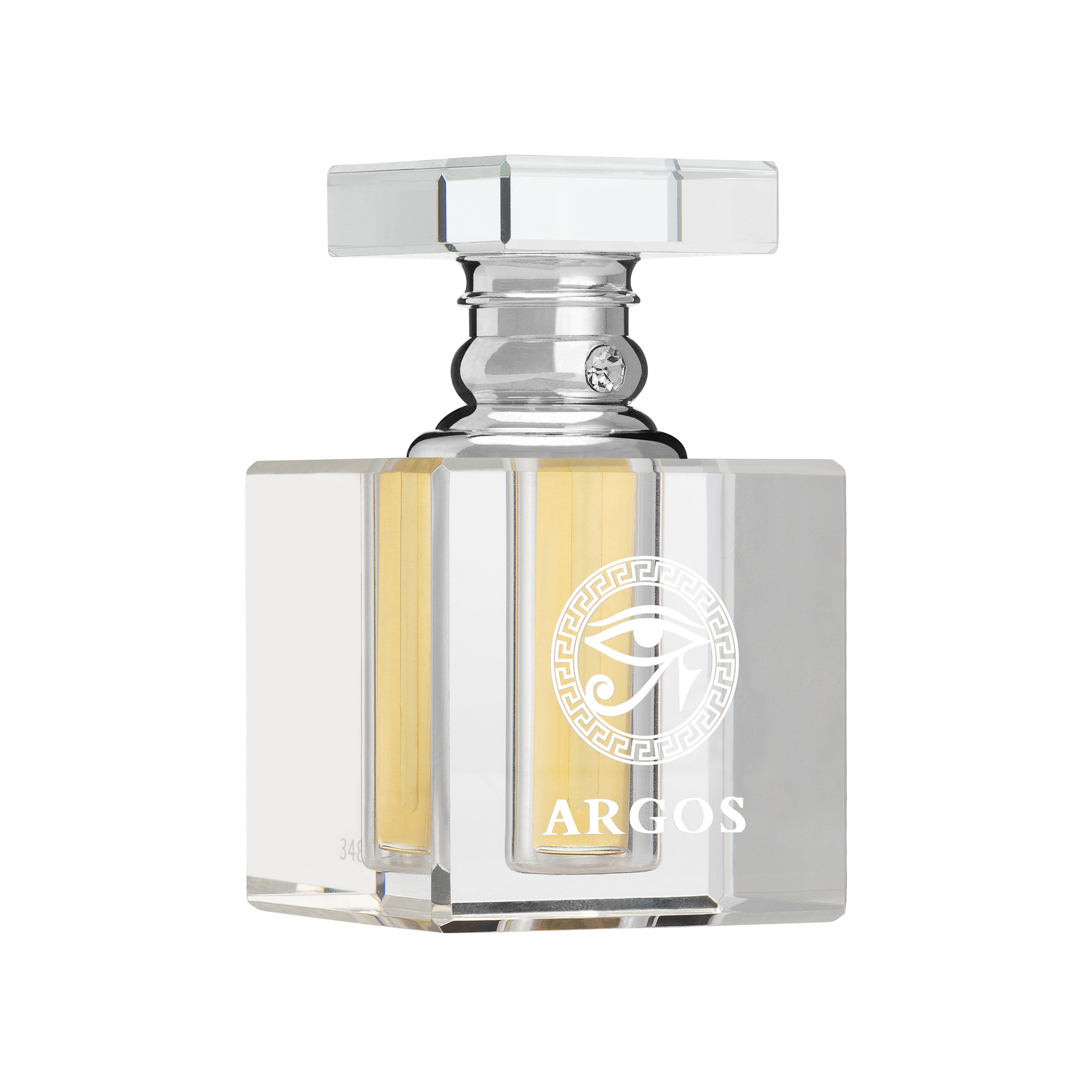 ARGOS Crystal Oil Attar Bottle Chrome 6ML