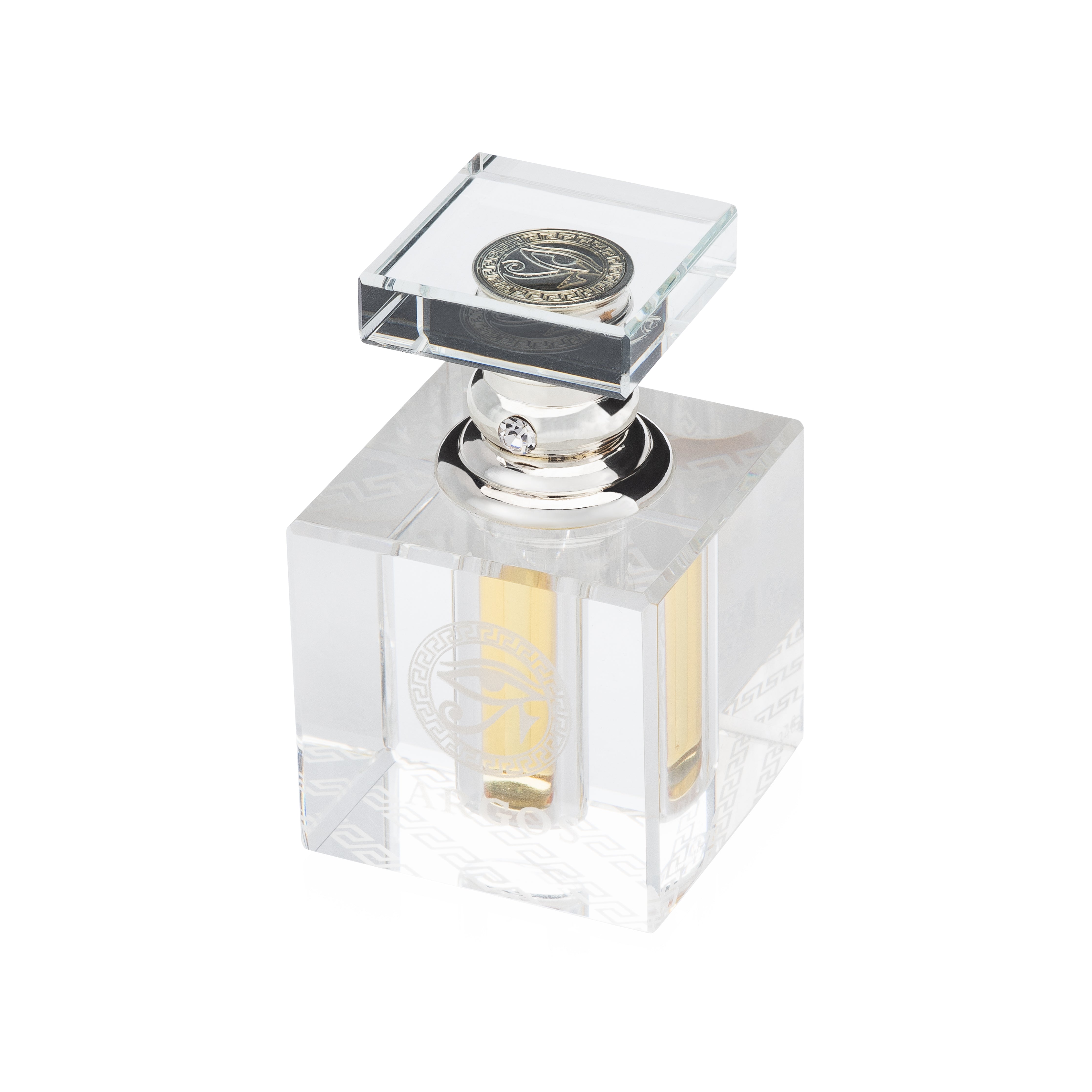ARGOS Crystal Oil Attar Bottle Chrome 6ML