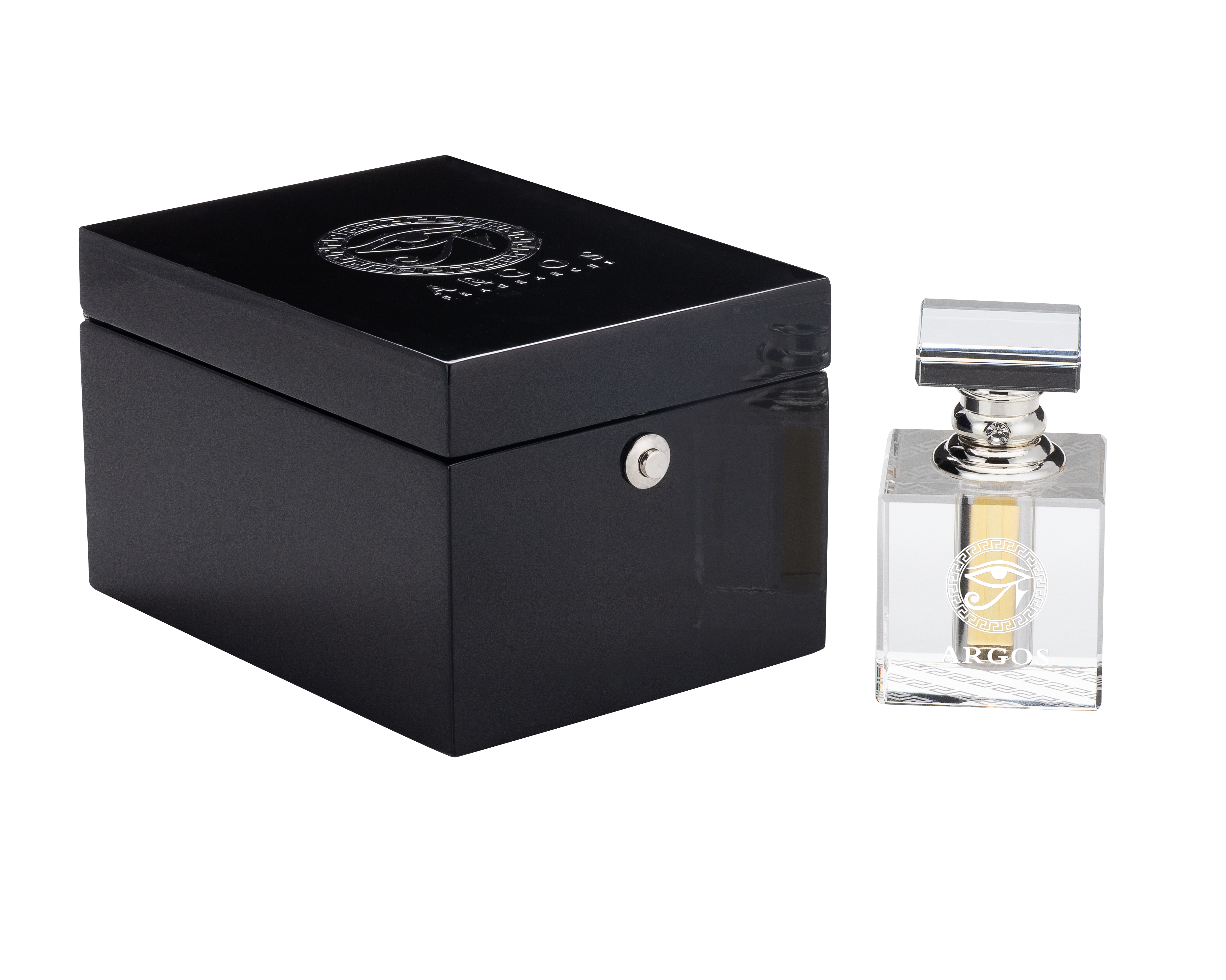 ARGOS Crystal Oil Attar Bottle Chrome 6ML
