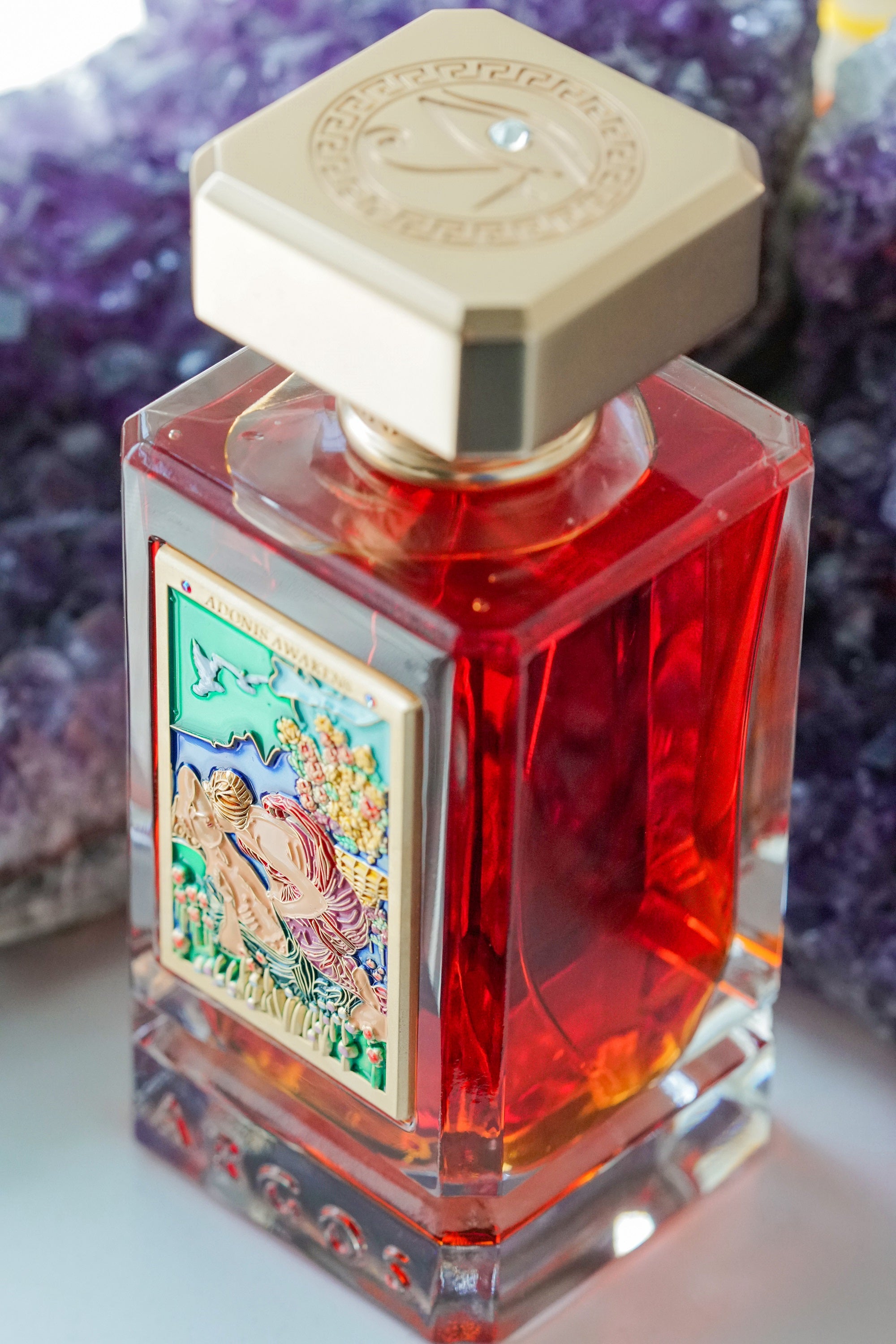Argos Fragrances Adonis Awakens 100ml Bottle Real Life Image Top Left View