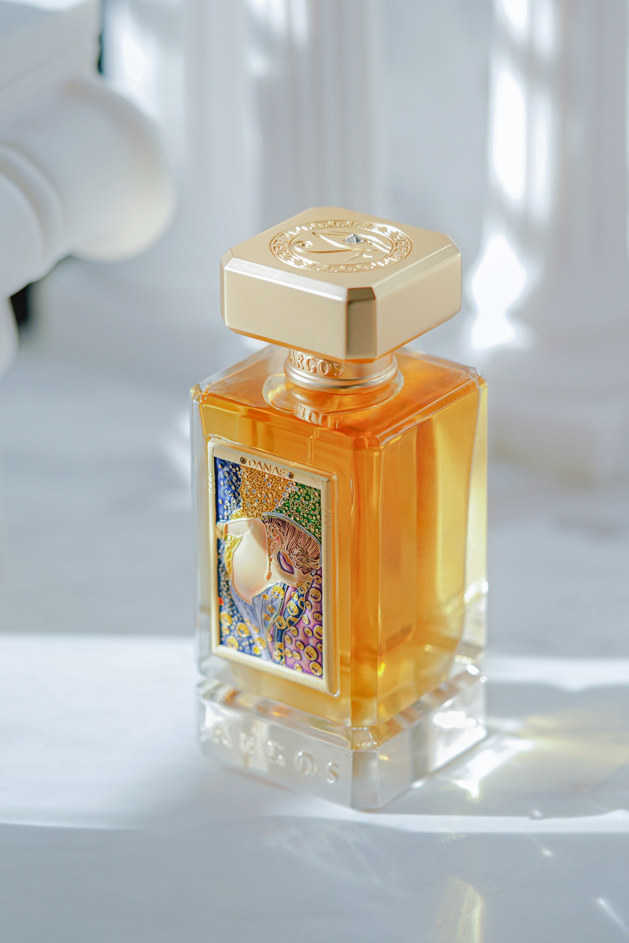 Crystal Cleare View of the Argos DANAE New Release Perfume 100ml Bottle with Top Right Facing