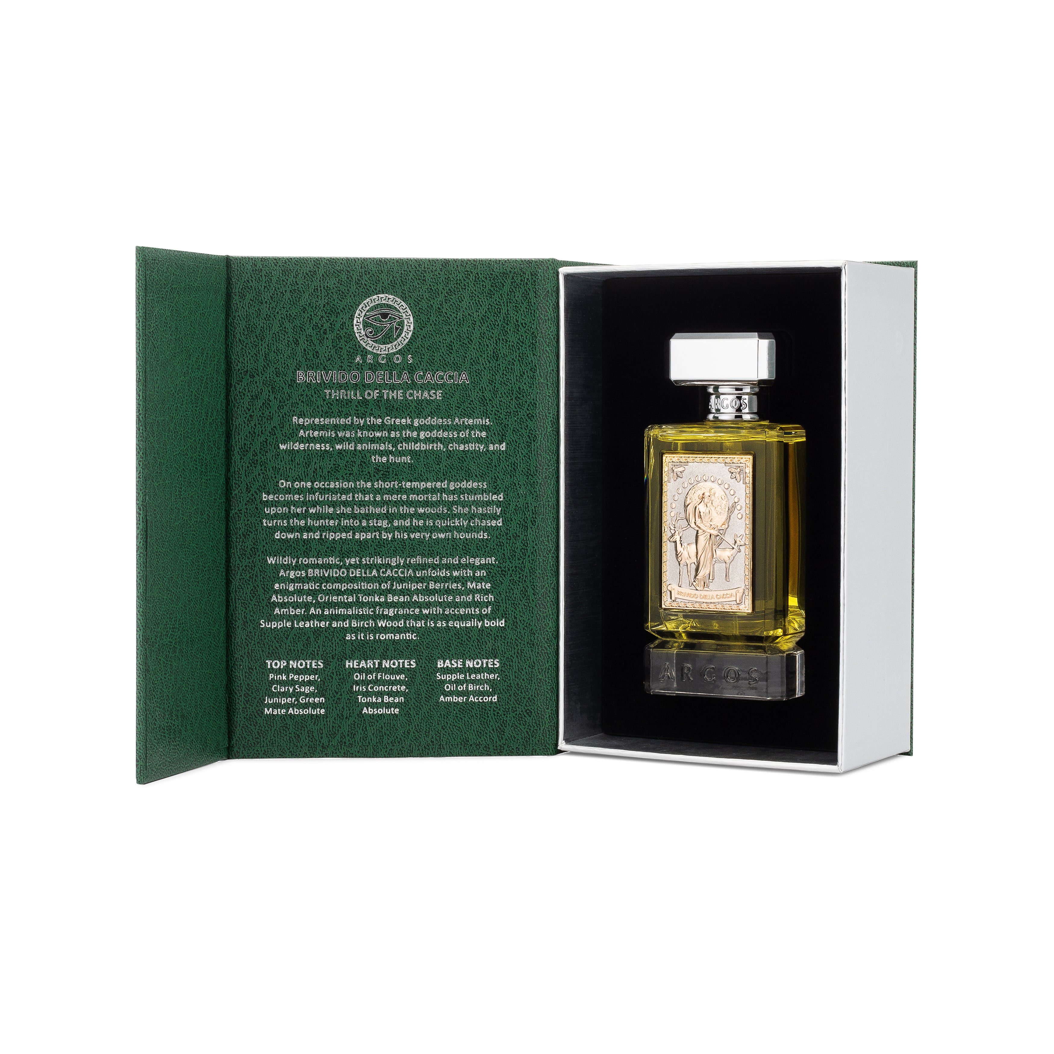 Argos Brivido Della Caccia New Crystal Added 100ml Perfume Open Standing Box